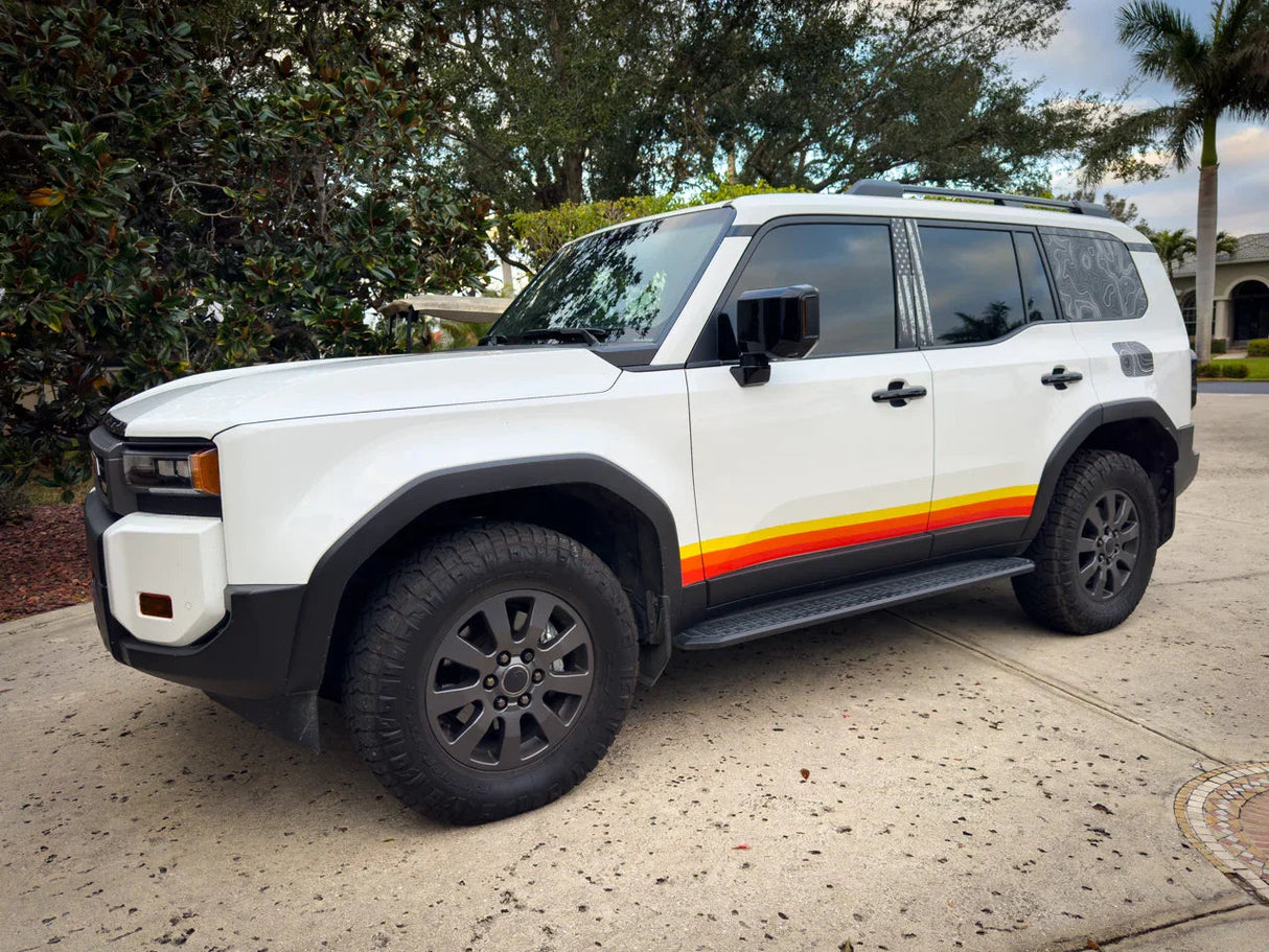 Topographic Rear Window Map Overlays - 2024+ Land Cruiser