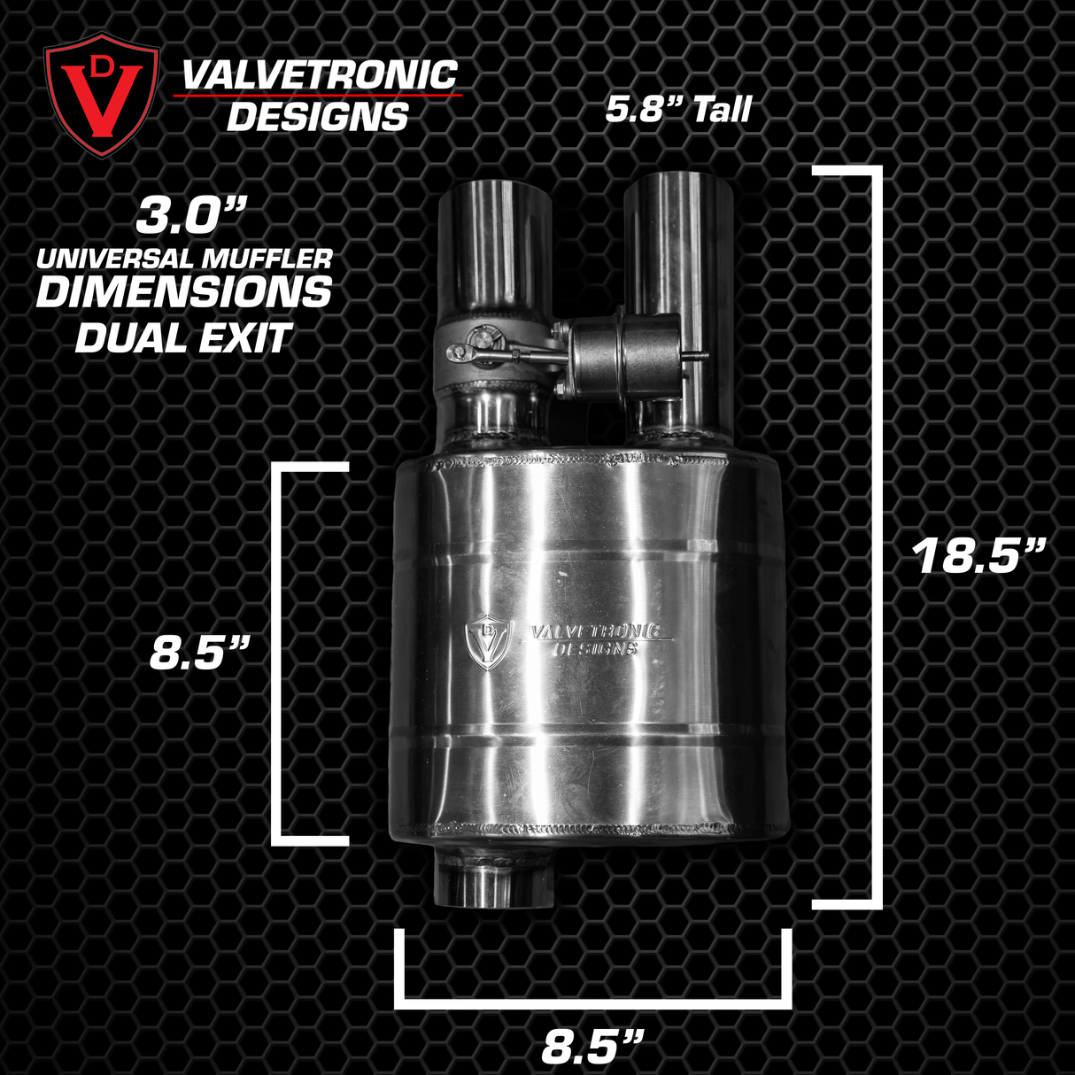 UNIVERSAL VALVED MUFFLER KIT