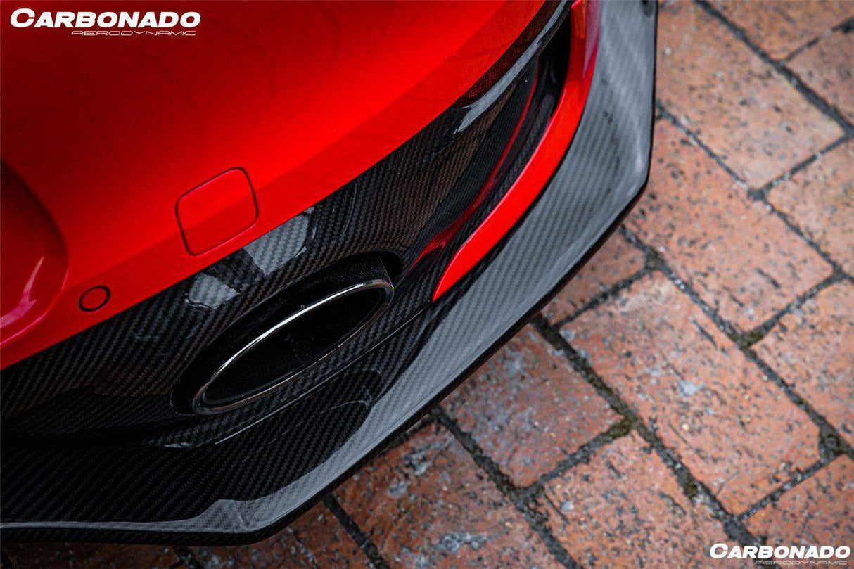 2019-2024 Porsche 911 992 Carrera Targa Sport Design Bumper WP Style Dry Carbon Fiber Rear Lip