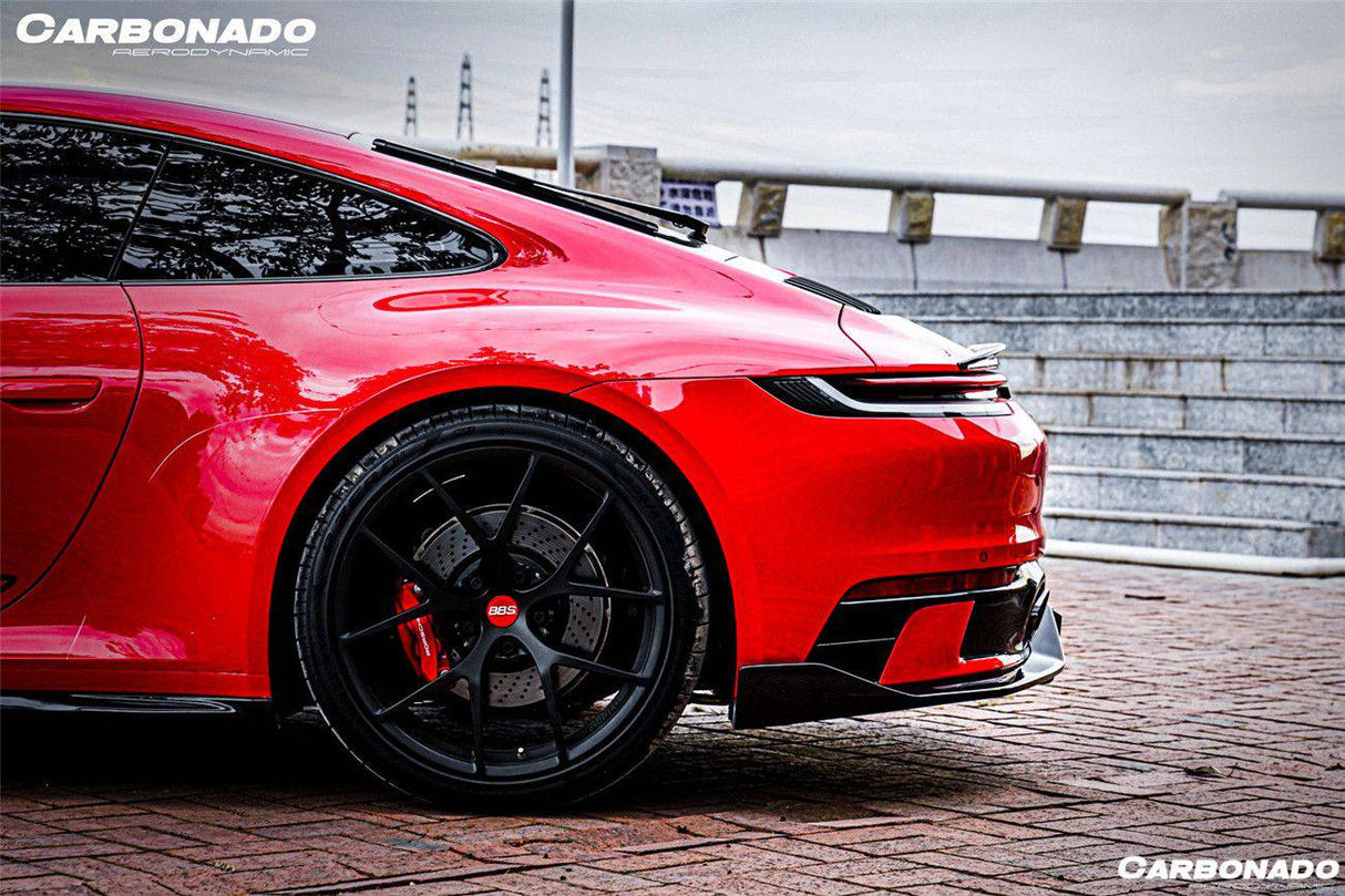 2019-2024 Porsche 911 992 Carrera Targa Sport Design Bumper WP Style Dry Carbon Fiber Rear Lip