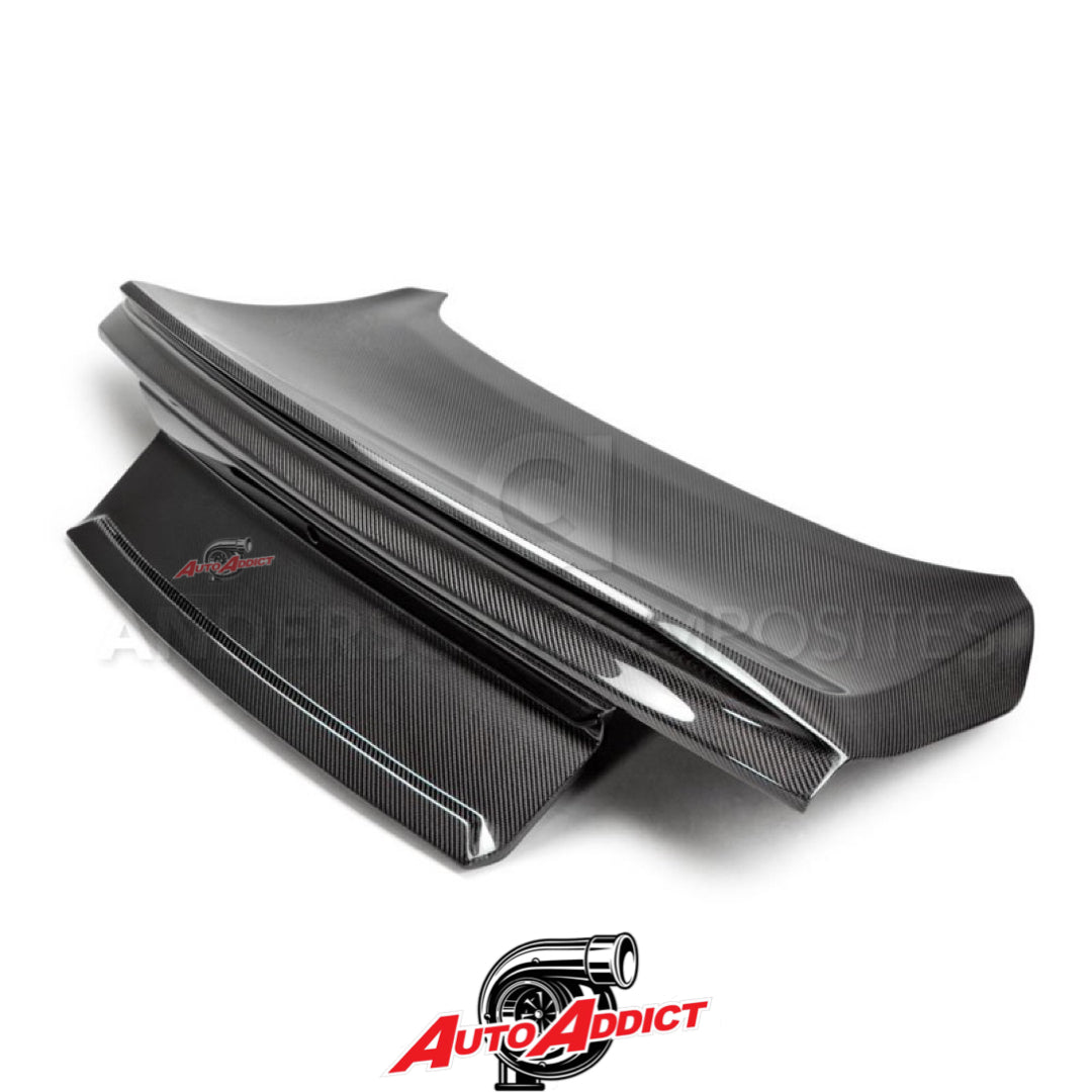2015-2023 MUSTANG DOUBLE SIDED CARBON FIBER TYPE-ST DECKLID WITH INTEGRATED SPOILER