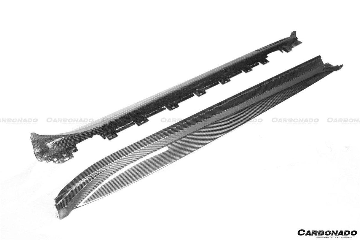 2020-2024 Porsche Taycan OD Style DRY Carbon Fiber Side Skirts | Fits 4, 4S, GTS, Turbo, Turbo S, ST, CT