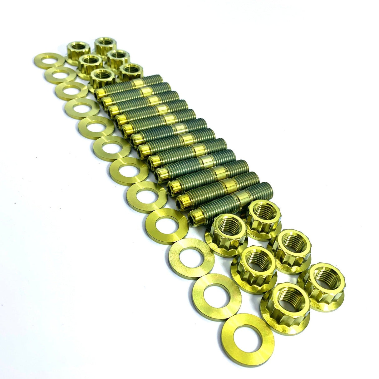 JDC Titanium Exhaust Manifold Stud Kit | Evo 1–9 / 2G DSM