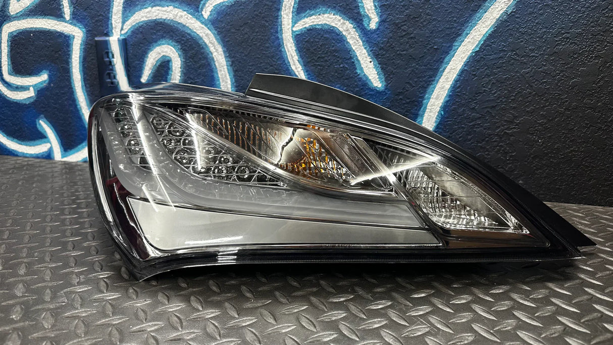 NTXGlow CLEAR Eagle Eye Tail Lights (2010-2016 Hyundai Genesis Coupe) - smoked lens