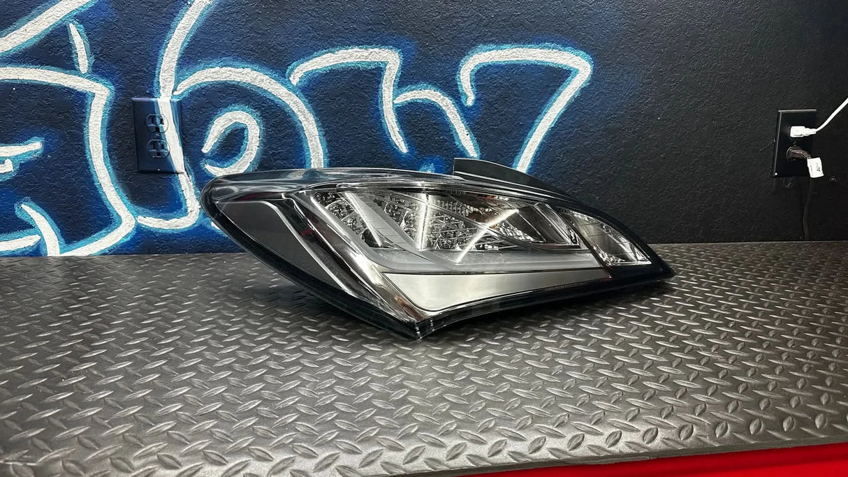 NTXGlow CLEAR Eagle Eye Tail Lights (2010-2016 Hyundai Genesis Coupe) - smoked lens
