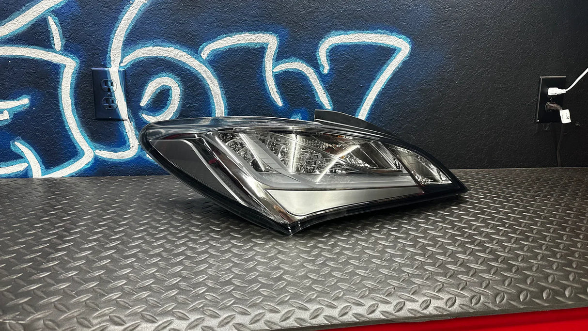 NTXGlow CLEAR Eagle Eye Tail Lights (2010-2016 Hyundai Genesis Coupe) - smoked lens