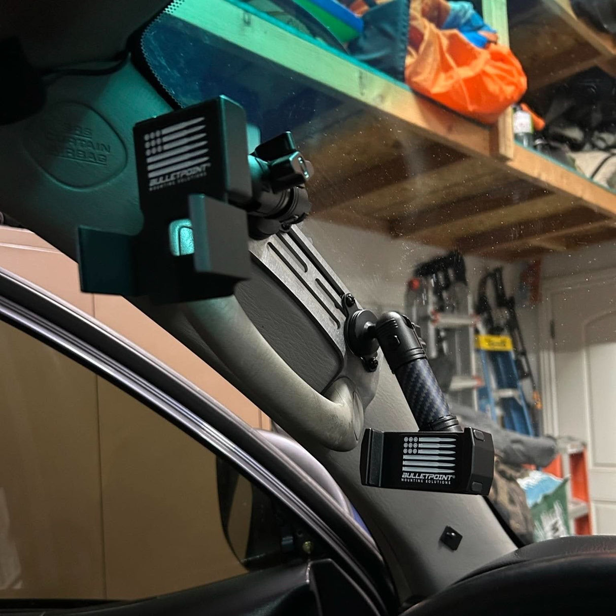 2003-2009 Toyota 4Runner (4th Gen) A-Pillar Grab Handle Accessory Mount For Phones Ham Radios Switch’s Winch Controller Overlanding
