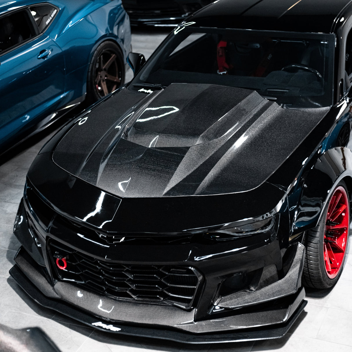 2010-2015 Chevy Camaro Type-ZR Carbon Fiber Double Sided Hood