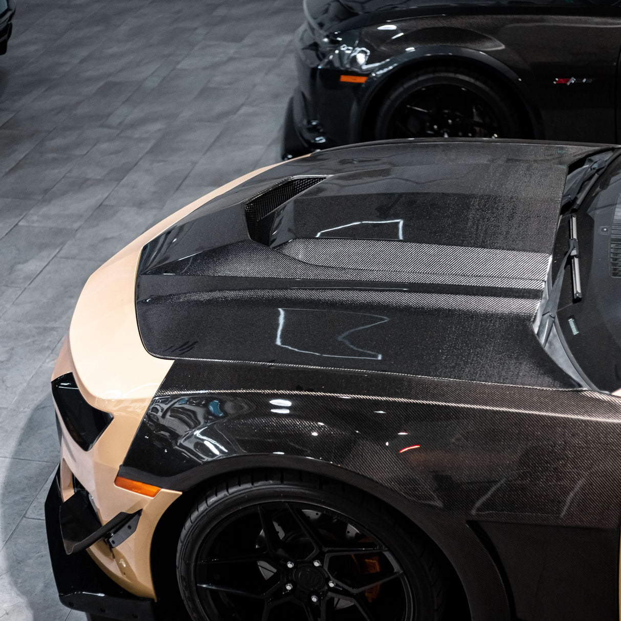 2010-2015 Chevy Camaro Type-ZR Carbon Fiber Double Sided Hood