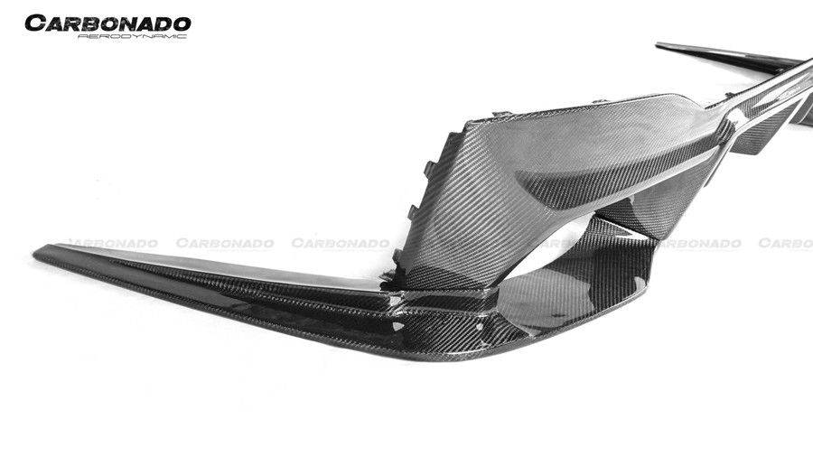 2018-2023 BMW F90 M5 D3 Style Carbon Fiber Rear Lip w/ Caps