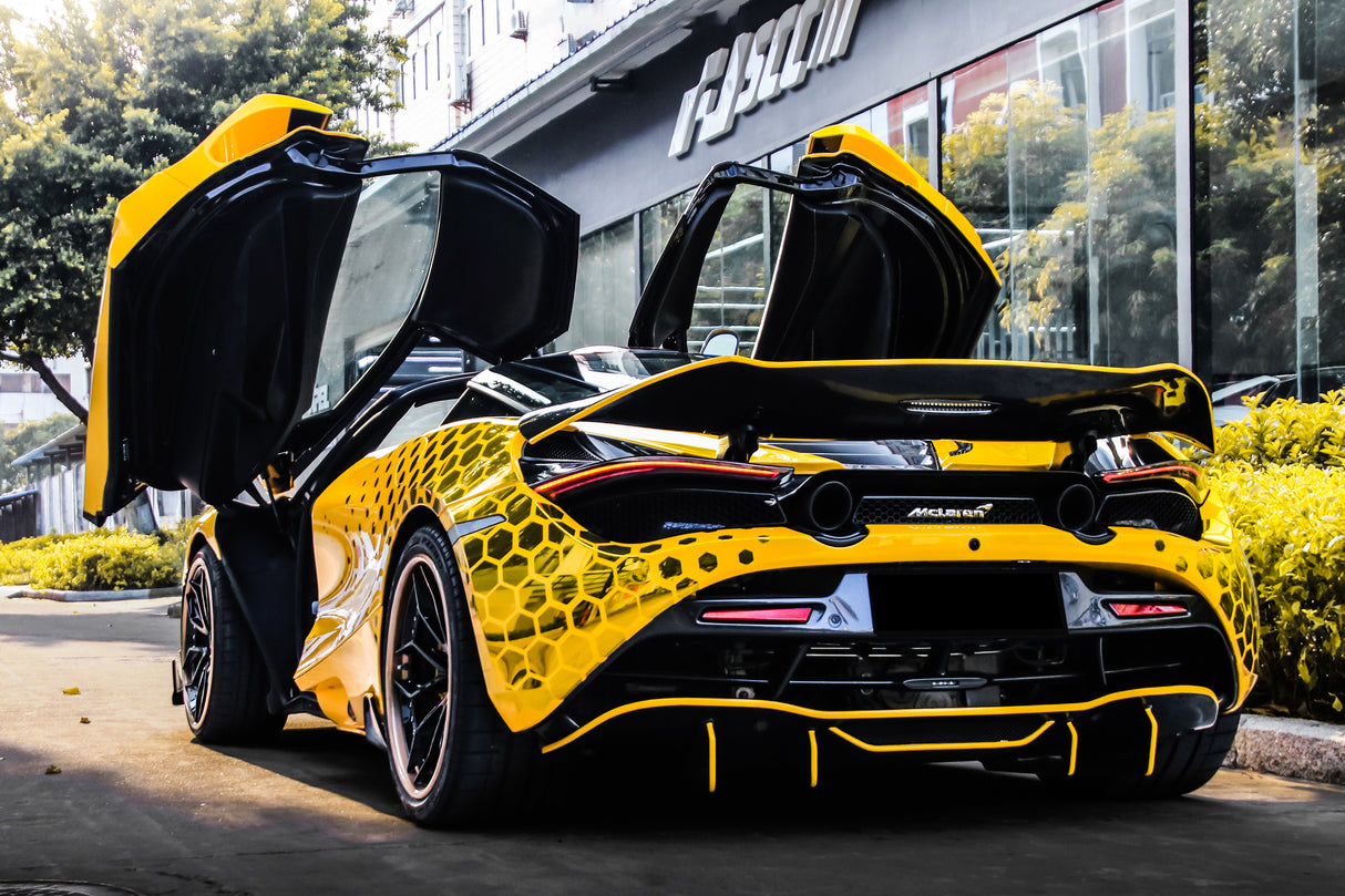 2017-2022 McLaren 720S Spider Coupe VRS Style Autoclave Carbon Fiber Rear Diffuser Lip