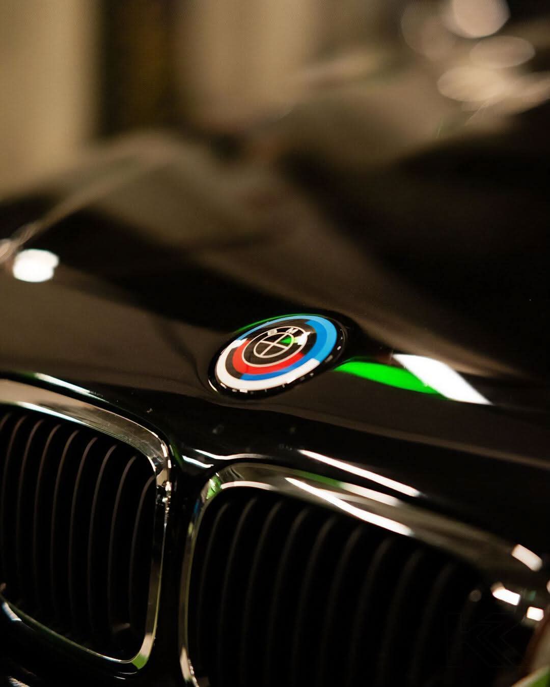 BMW Roundel Emblem Covers - Full Carbon 50th Anniversary Style - K2 Industries