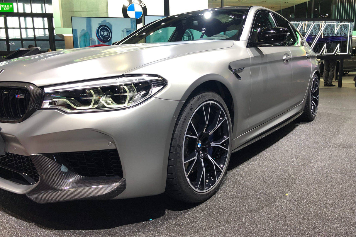 2018-2020 BMW F90 M5 And Competition MP Style Carbon Fiber Front Splitters (NOT LCI)