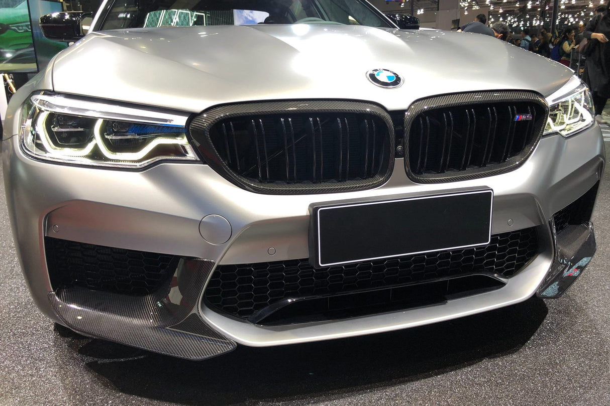 2018-2020 BMW F90 M5 And Competition MP Style Carbon Fiber Front Splitters (NOT LCI)