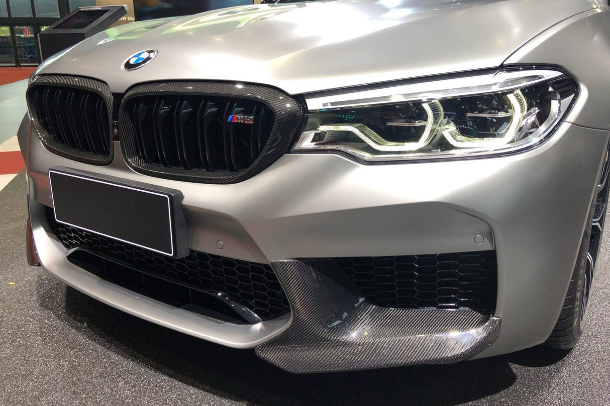 2018-2020 BMW F90 M5 And Competition MP Style Carbon Fiber Front Splitters (NOT LCI)