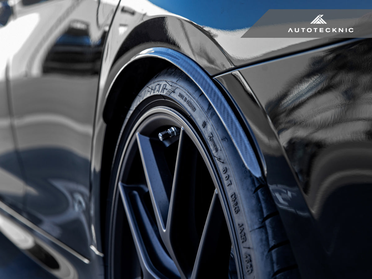 AutoTecknic Carbon Fiber Rear Wheel Arch Extension Set - BMW F90 M5
