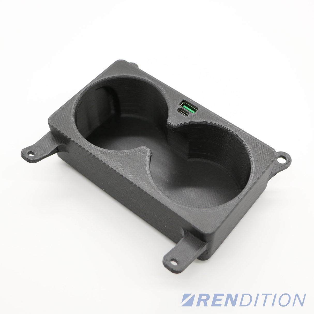 BMW E38 FRONT CUP HOLDER & USB CHARGER - K2 Industries