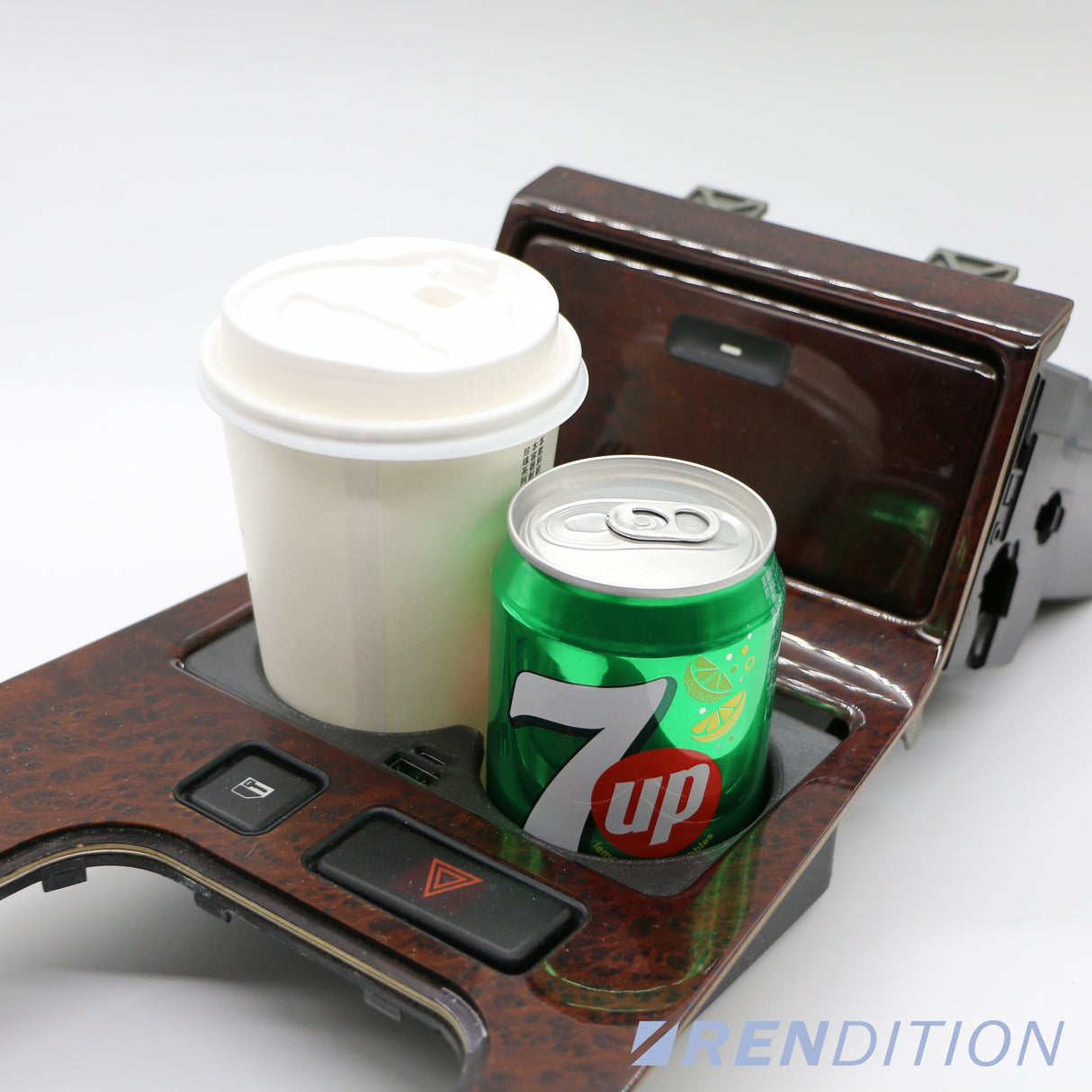 BMW E38 FRONT CUP HOLDER & USB CHARGER - K2 Industries