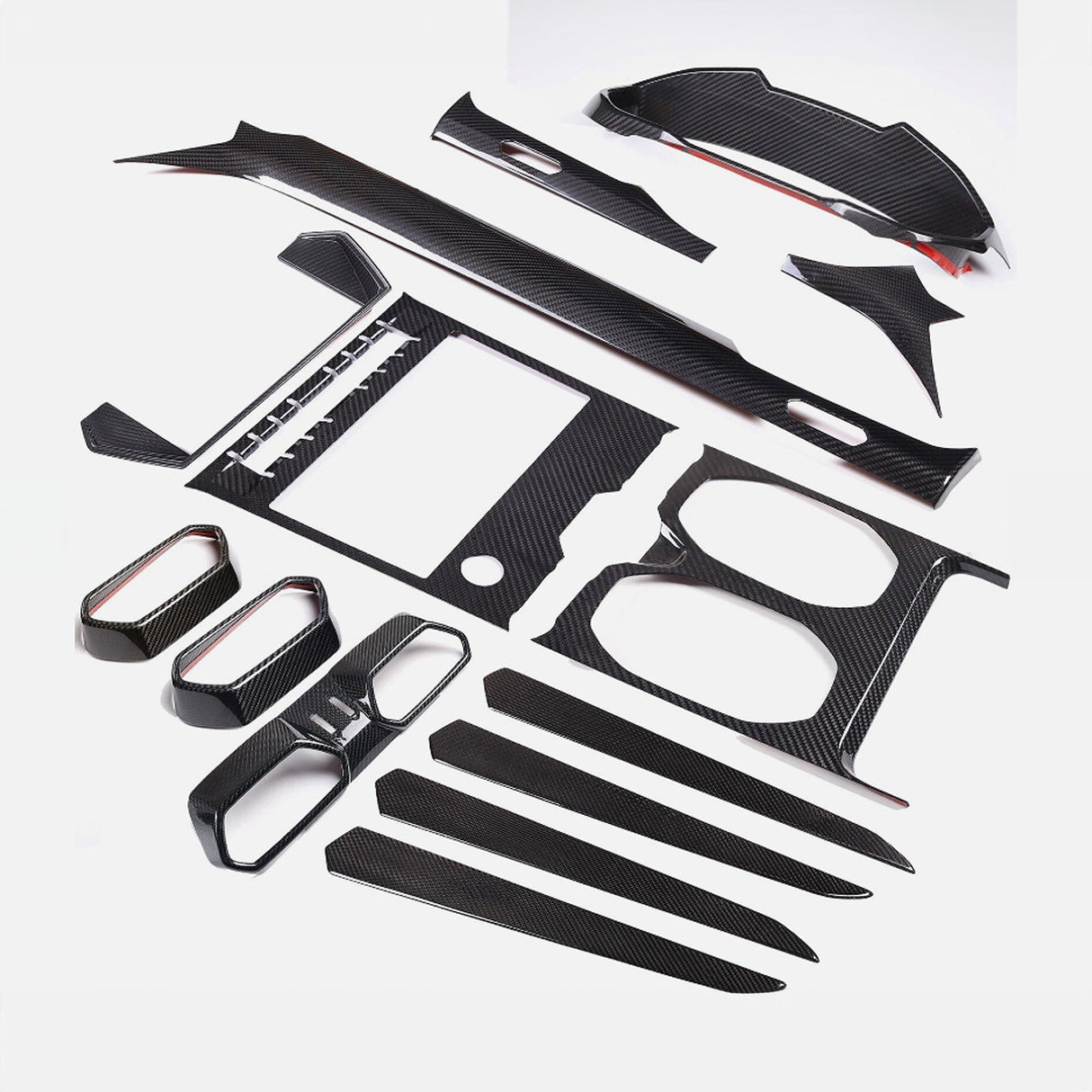Full Carbon Fiber Interior Trim Cover Set Fits Lamborghini URUS Lambo 2018+