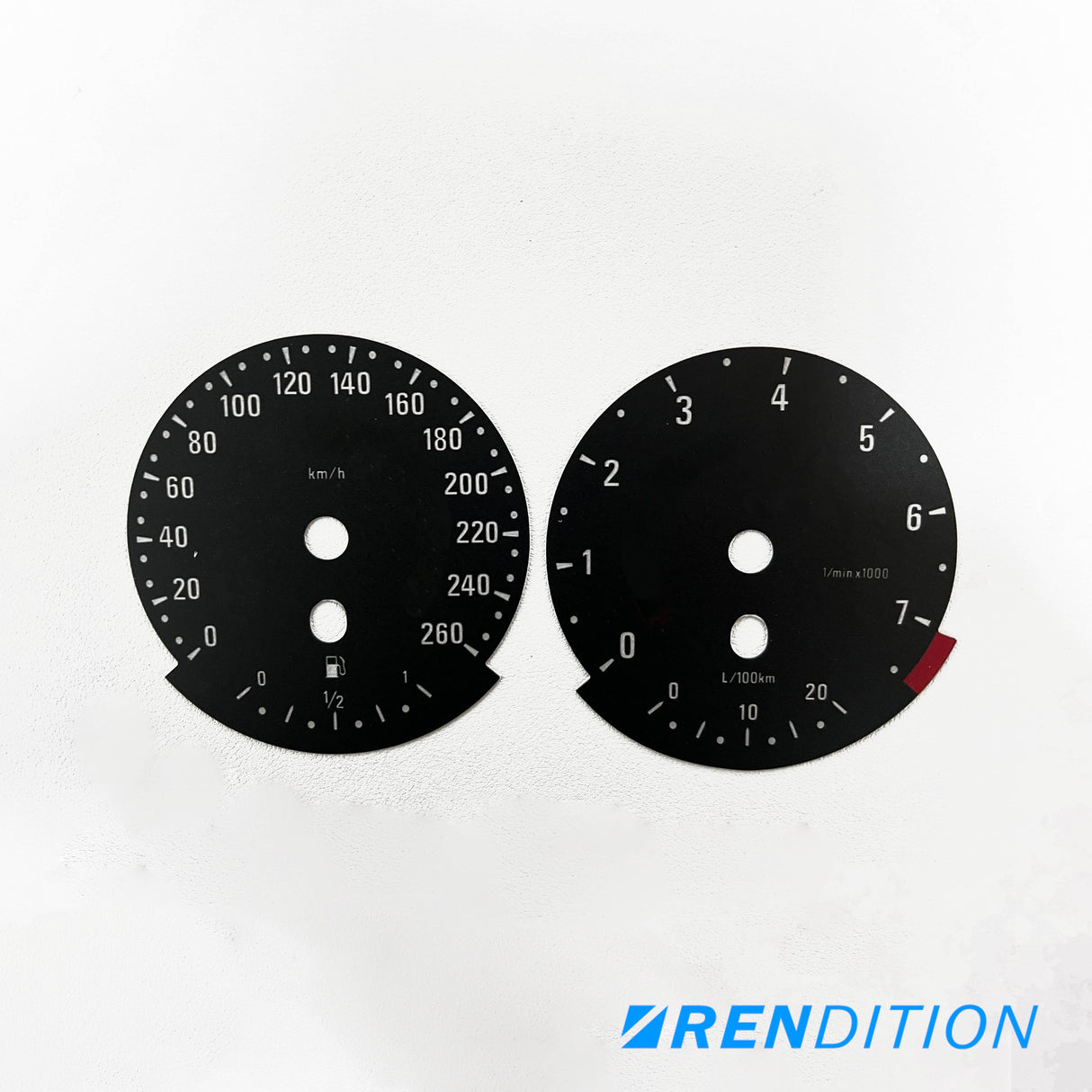 BMW E9X GAUGE FACE / GAUGE OVERLAY FOR 318, 320, 323, 325,328, 330, 335, M3 - K2 Industries