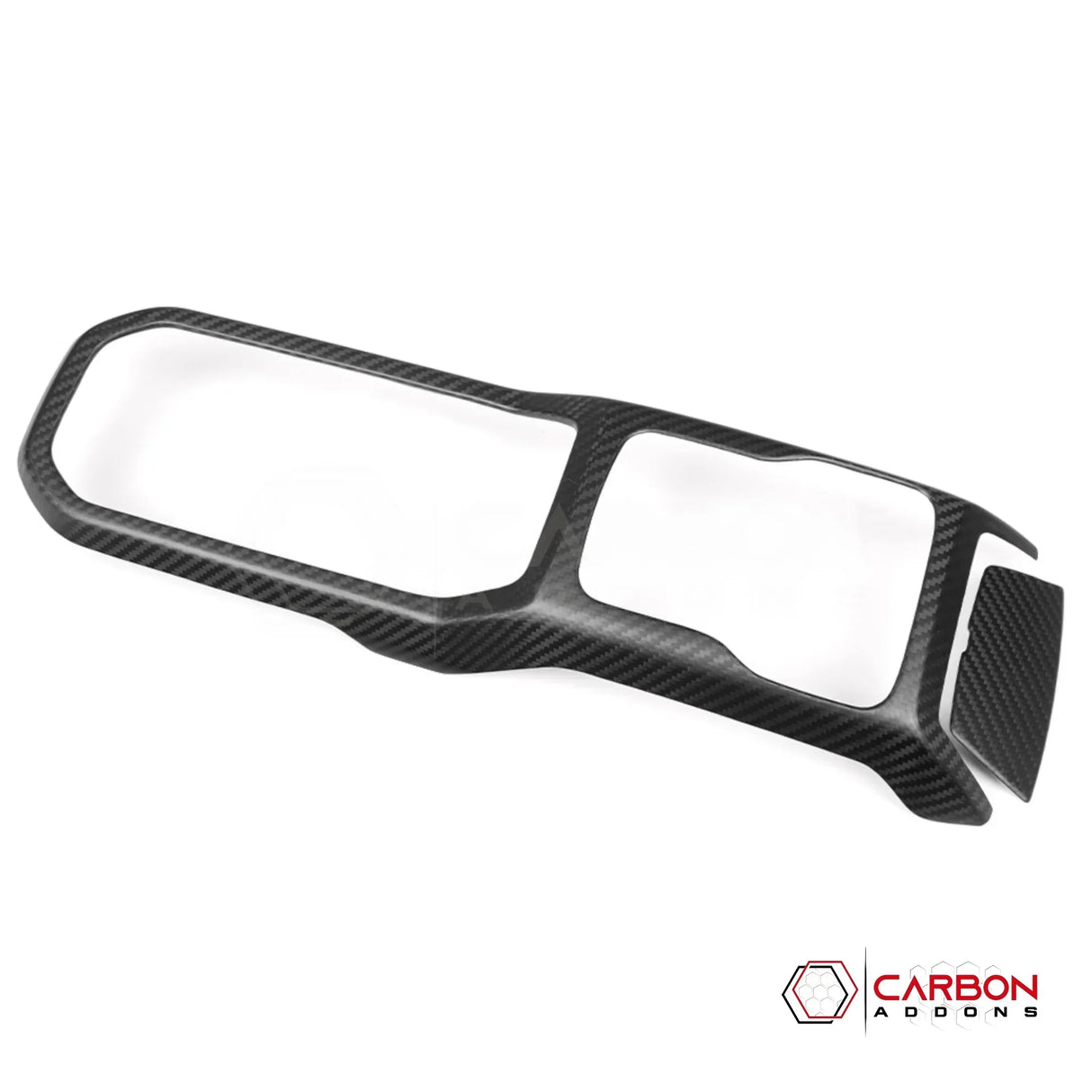 2018+ Jeep Wrangler JL & 2020+ Gladiator JT Real Carbon Fiber Center Console Shift Panel Trim