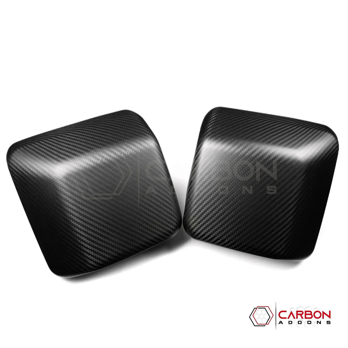 2018+ Jeep Wrangler JL & 2020+ Gladiator JT Real Carbon Fiber Mirror Covers (With or Without Turn Signal)