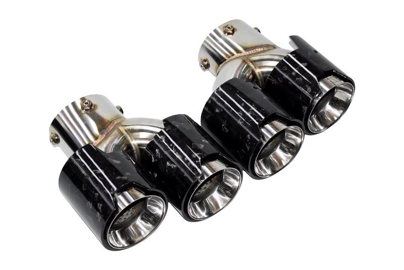 BMW 2/3/4 Series G42 G20/G21 G23 Forged Carbon Fiber Dual Muffler Tips (2019+) - K2 Industries