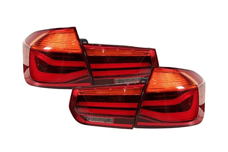 BMW F30 3 Series Sedan LCI Japan Style (Amber) LED Tail Lights - 4 Pieces (2012-2015)