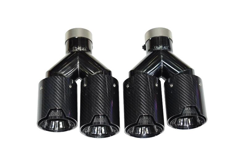 BMW M Power Universal Fit Carbon Fiber Dual Muffler Tips