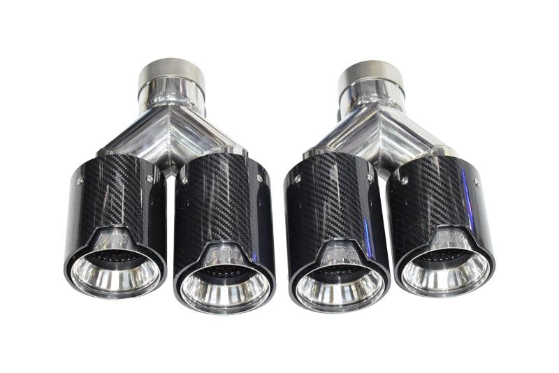 BMW M Power Universal Fit Carbon Fiber Dual Muffler Tips