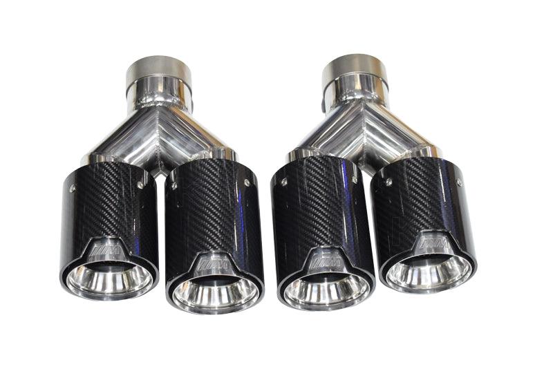 BMW M Power Universal Fit Carbon Fiber Dual Muffler Tips