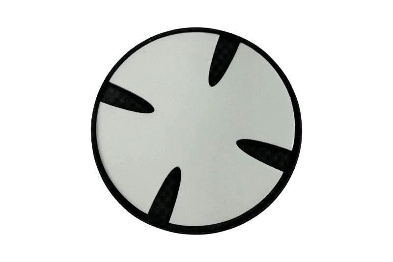 BMW Roundel Emblem Covers - Full Carbon Fiber Black and White Style V2