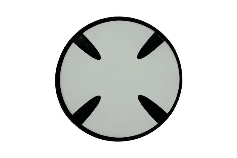 BMW Roundel Emblem Covers - Full Carbon Fiber Black and White Style V2