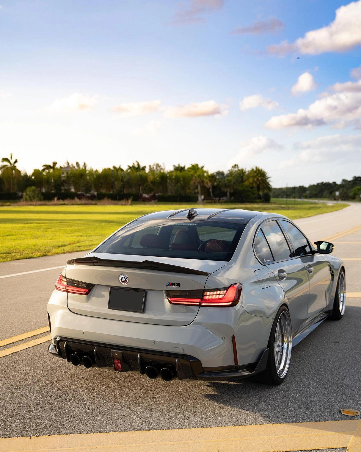 BMW 3 Series G20 G28/G80 M3 PSM Style Carbon Fiber Trunk Spoiler (2019 - 2024)