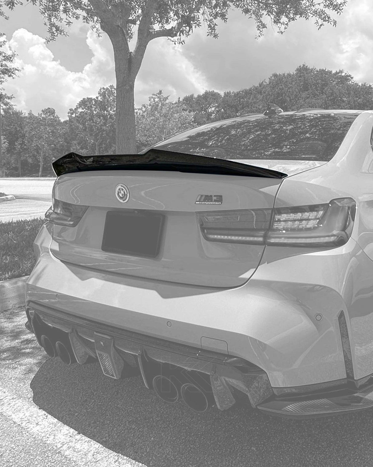 BMW 3 Series G20 G28/G80 M3 PSM Style Carbon Fiber Trunk Spoiler (2019 - 2024)
