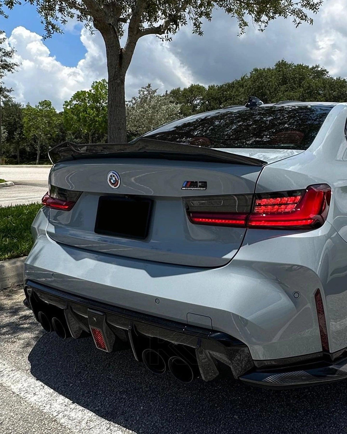 BMW 3 Series G20 G28/G80 M3 PSM Style Carbon Fiber Trunk Spoiler (2019 - 2024)