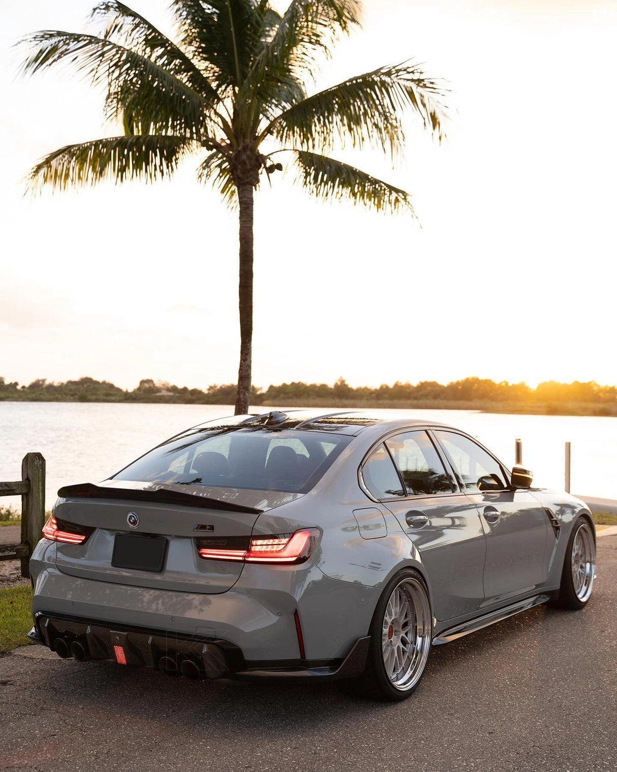 BMW 3 Series G20 G28/G80 M3 PSM Style Carbon Fiber Trunk Spoiler (2019 - 2024)