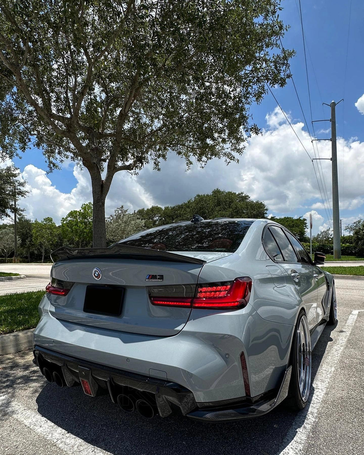 BMW 3 Series G20 G28/G80 M3 PSM Style Carbon Fiber Trunk Spoiler (2019 - 2024)