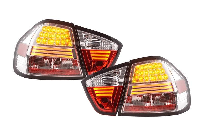 BMW 3-Series E90 Sedan OE Style Chrome LED Taillights(2005-2008)