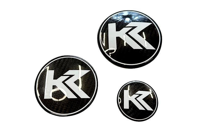 BMW Roundel Emblem Covers - Full Carbon Fiber K2 Style
