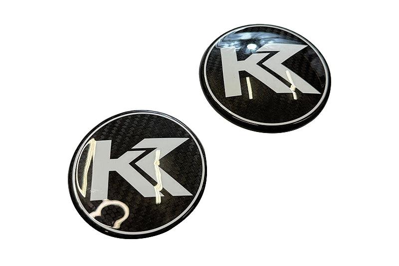 BMW Roundel Emblem Covers - Full Carbon Fiber K2 Style