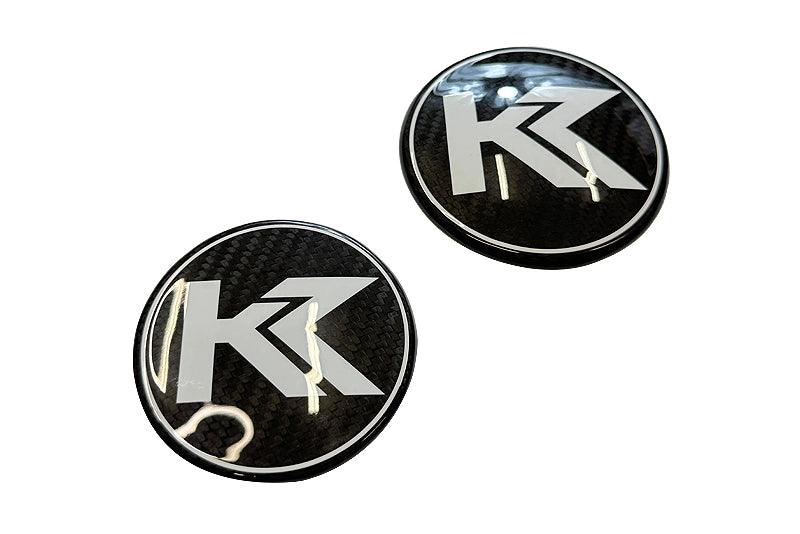 BMW Roundel Emblem Covers - Full Carbon Fiber K2 Style