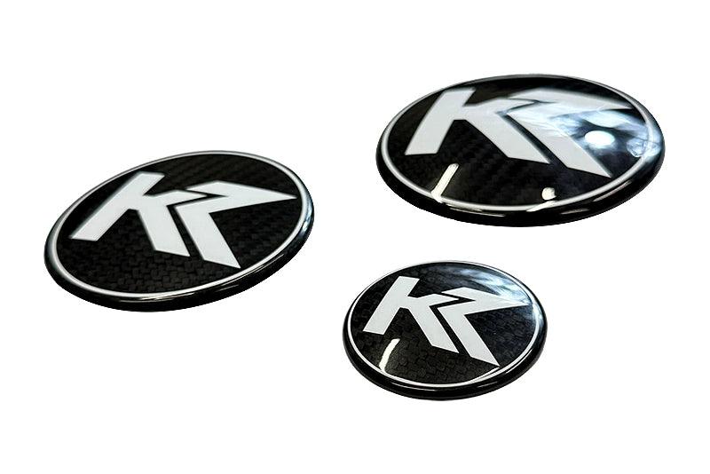 BMW Roundel Emblem Covers - Full Carbon Fiber K2 Style