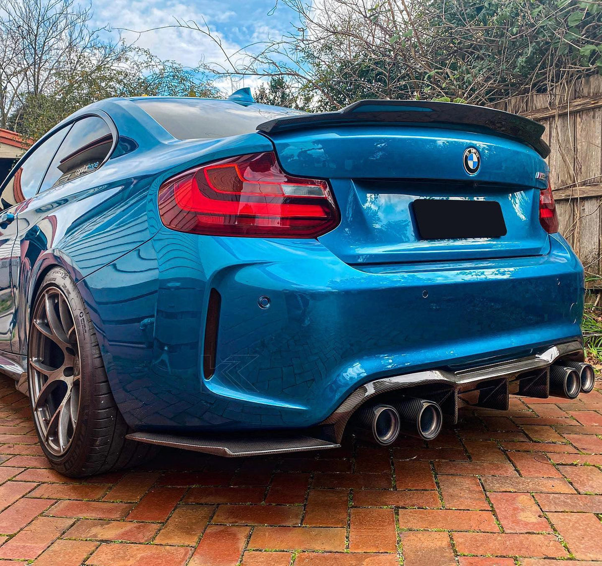 BMW 2 Series M2 F87 MTC Design Carbon Fiber Diffuser (2014 - 2021)