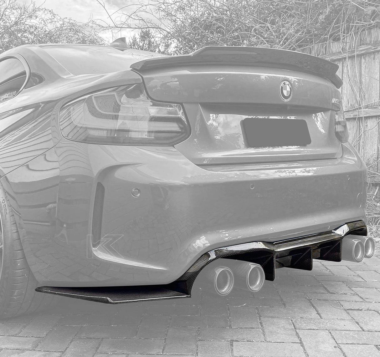BMW 2 Series M2 F87 MTC Design Carbon Fiber Diffuser (2014 - 2021)