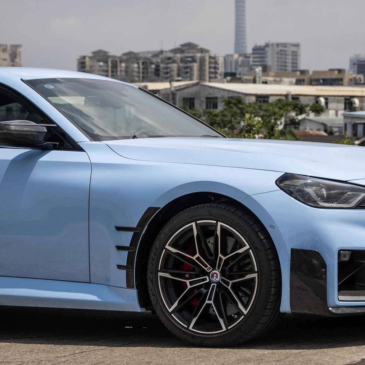 BMW 2 Series G87 M2 Carbon Fiber Front Fender Trims (2023+)