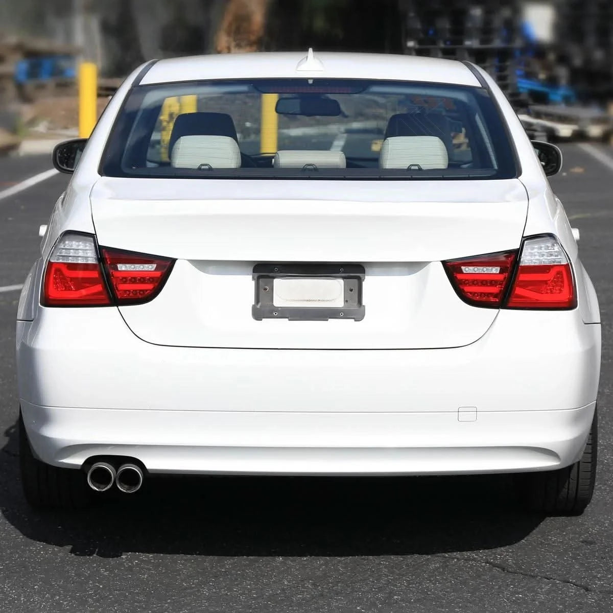 LED Tail Lights BMW 325i 328i 330i 335i E90 Sedan (09-11) Sequential Signal Red / Chrome / Black - K2 Industries