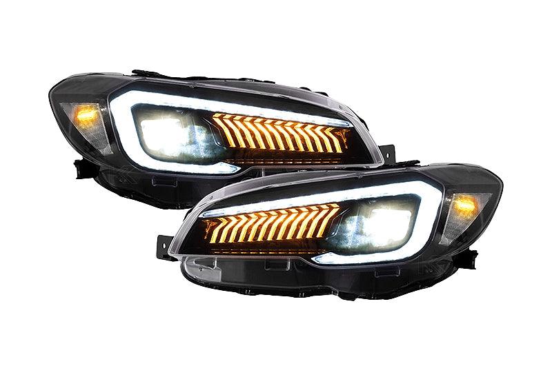 Subaru WRX & WRX STI 1st Gen (VA) Black LED Matrix Projector Headlights (2015-2021)