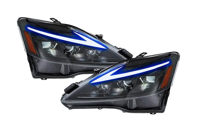 Lexus IS250/IS250C/IS350/IS220d & ISF(XE20) Smoked Matrix Projector Headlights (2006-2014)