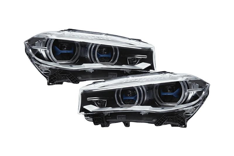 BMW X5 F15 F16 Laser Style Blue Accent Headlights Upgrade (2012 - 2019)